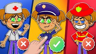 PoliceGirl Firegirl Doctor & MORE Kids Song |Tiny Pals Animation
