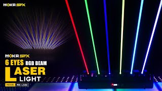 MOKA SFX 6 Eyes RGB Full Color Moving Head Laser Lights Show