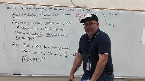 7.3.3 Sampling Distributions and the Central Limit Theorem - Probabilities
