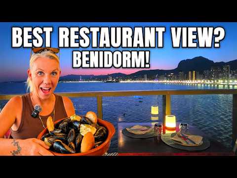 Benidorm - STUNNING CLIFFSIDE RESTAURANT but is the food any good?