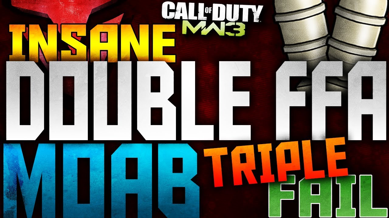MW3: INSANE DOUBLE FFA MOAB W/ FAD (CoD: MW3 Gameplay)