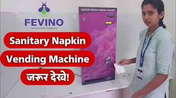 FEVINO SANITARY NAPKIN VENDING MACHINE 100 PAD CAPACITY AUTOMATIC DISPENSER 🔥