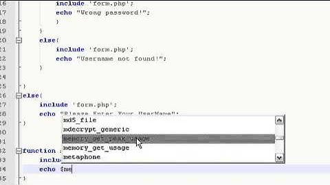 PHP Tutorial Video 17   Login Form 4   Creating a function to minimize redundancy