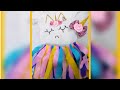 💛Disfraz rapido de unicornio ! || tutu  de papel