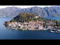 BELLAGIO LAKE COMO ITALY DRONE FOOTAGE