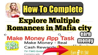 Explore Multiple Romances in Mafia City Game | Make Money - Real Cash Rewards Task Hindi Urdu screenshot 5