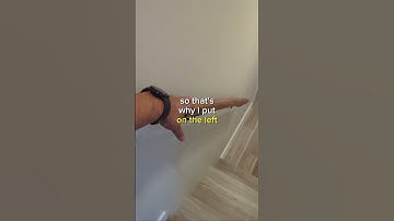 Pro tip when installing handrail #diy #doityourself #renovation #stairs #handrail #handyman #protip