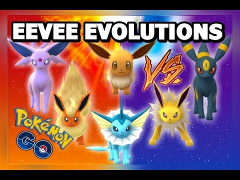 EEVEE EVOLUTIONS GYM BATTLES POKEMON GO | SUN & MOON WIFI BATTLES | AMAZING EEVEE GYM