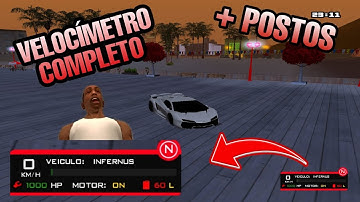 [FS] Velocímetro COMPLETO + Sistema de Criação de POSTOS in GAME - SAMP