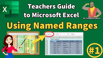 Named Ranges in Excel - Teachers guide to Microsoft Excel - Range Naming [Tip 1/10]