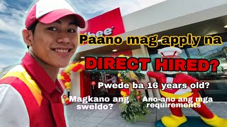 PAANO MAG APPLY SA JOLLIBEE 2026 |DIRECT HIRED WALK IN TIPS.