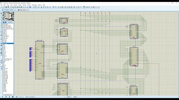 SAP-1 Design of B Register & Output Register in Proteus 8 Professional
