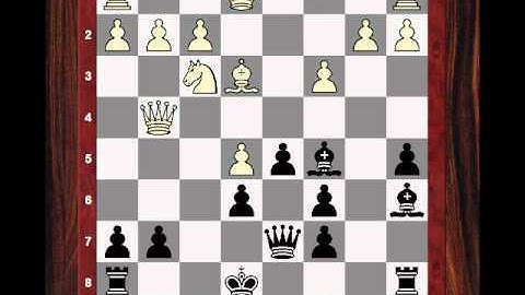 Chess World.net Instructive Game: Doubling pawns strategy with Qg4 in French Defence