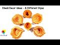 Diwali Decor ideas Series 2017 | 6 Different Diyas Making at home