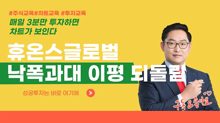 휴온스글로벌 084110 낙폭과대 골드크로스 이평 되돌림 [매일 3분만 투자하면 차트가 보인다]