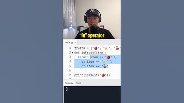 Coding tips - In operator (Python) #shorts
