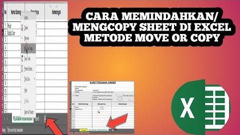 Cara Memindahkan Mencopy Sheet Excel ke File Excel Lainnya