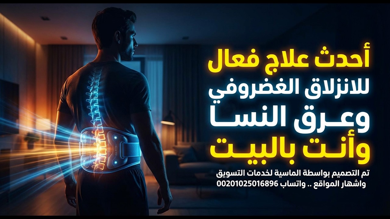 تخلص نهائيا من الانزلاق الغضروفى وعرق النسا بدون ادوية او تدخل جراحى