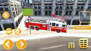 Flying Fire Truck Games - Fire truck Simulator - Android Gameplay screenshot 2