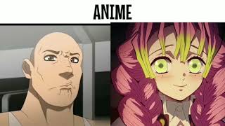 anime vs reddit (the rock reaction meme)  Mitsuri | Part 2