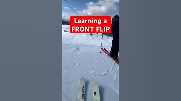 Learn a front flip with me! #learning #knowledge #skiing #ski #frontflip #fy #fyp