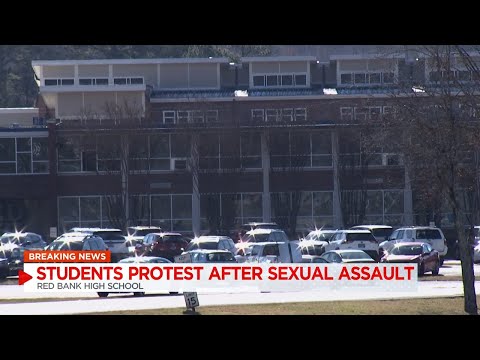 Red Bank High School students protest outside campus after silence from the district