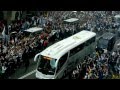 Прибытие игроков Реал Мадрида на  Сантьяго Бернабеу