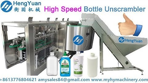 8000BPH high speed bottle unscrambler machine for flat PET bottle sorting arranging equipment