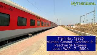 5 In 1 Trains Crossing Vaitarna Railway Station.