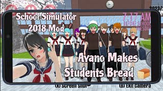 Ayano make students Bread🍞🤣High school simulator 2018 Mod||Mod link in description mod by cherry dev