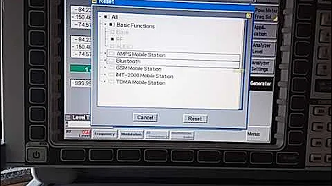 Rohde & Schwarz CMU200 or CRTU Reset
