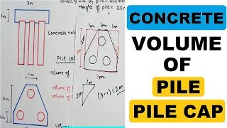 3 Pile Cap Concrete Volume Calculation Civil Construction Videos By Learning Technology