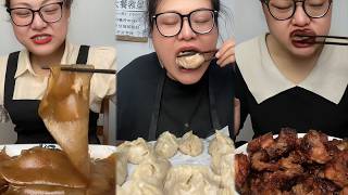 Mukbang food challeng new with real sound #d9mukbang #mukbang screenshot 1