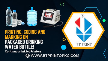 Batch Coding on Packaged Drinking Water Bottles with CIJ Printer