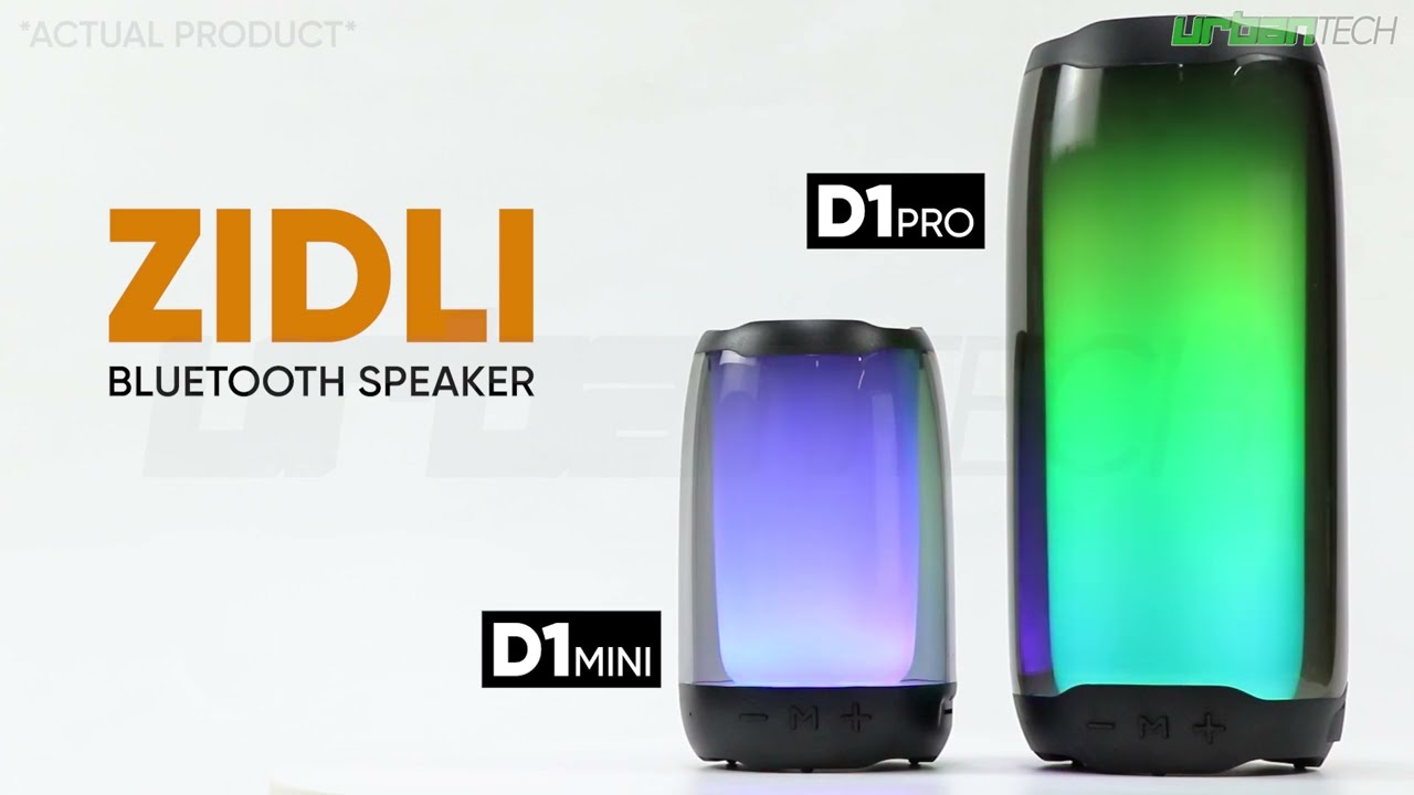 ZIDLI D1 Mini/D1 PRO Bluetooth 5.0 RGB Spectrum LED Wireless Speaker | Urban Tech