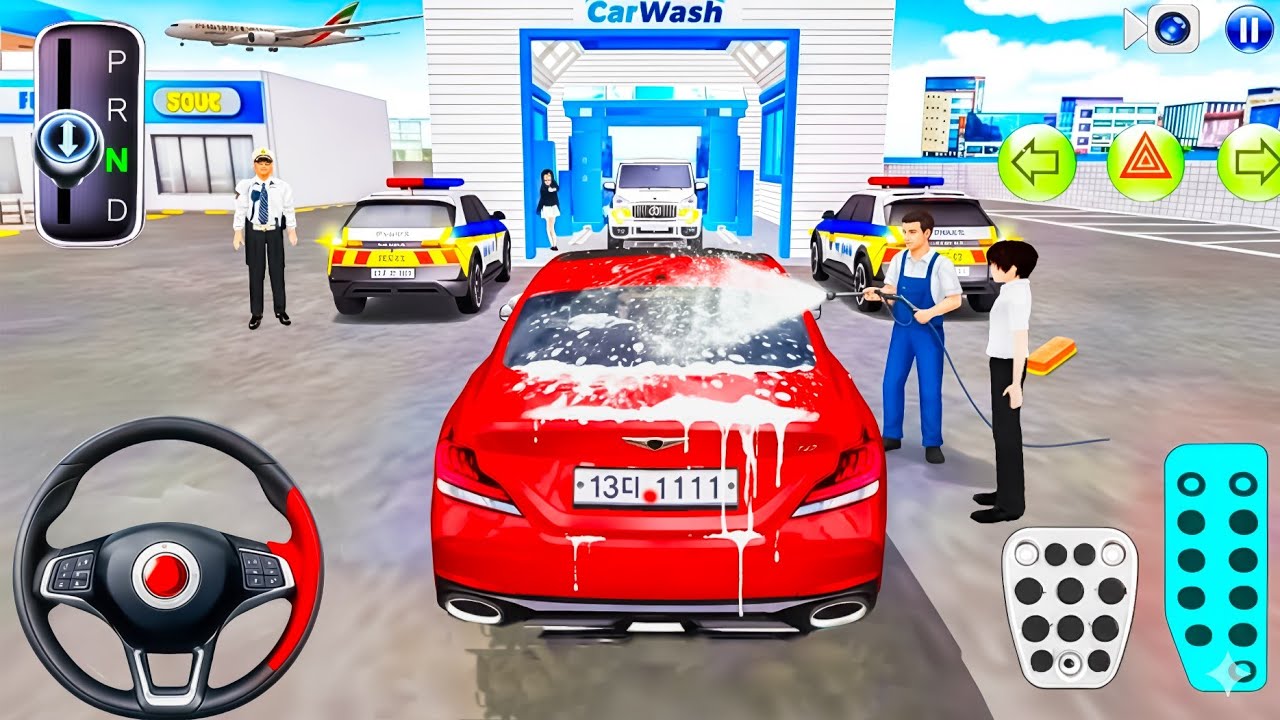 New Red Ola Car wash on the Road - 3d Driving Class android game play || Car Game 2026