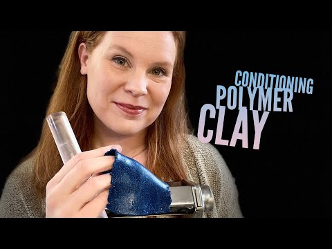 Conditioning and Preparing Polymer Clay  With Pasta Roller Machine