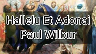 Video thumbnail of "Hallelu Et Adonai - Paul Wilbur - Lyrics"