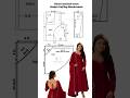 Flared Anarkali Gown Design Drafting Measurement#Drafting #cutting #Stitching #Tailoring #anarkali