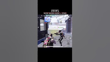1v1v1 wow mode code :- 17263 😅 follow @ig.wolffy for more 😎 #bgmi #bgmishorts #bgmigameplay