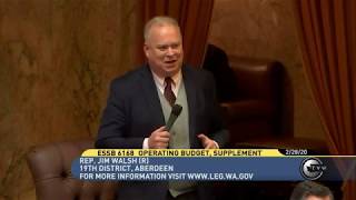 Rep. Jim Walsh argues for property tax relief on the House floor