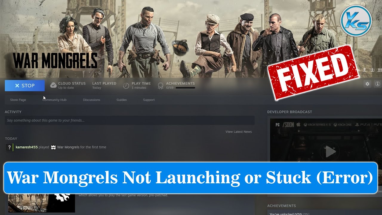 How To Fix War Mongrels Launching The Game Failed, Black Screen, Not ...