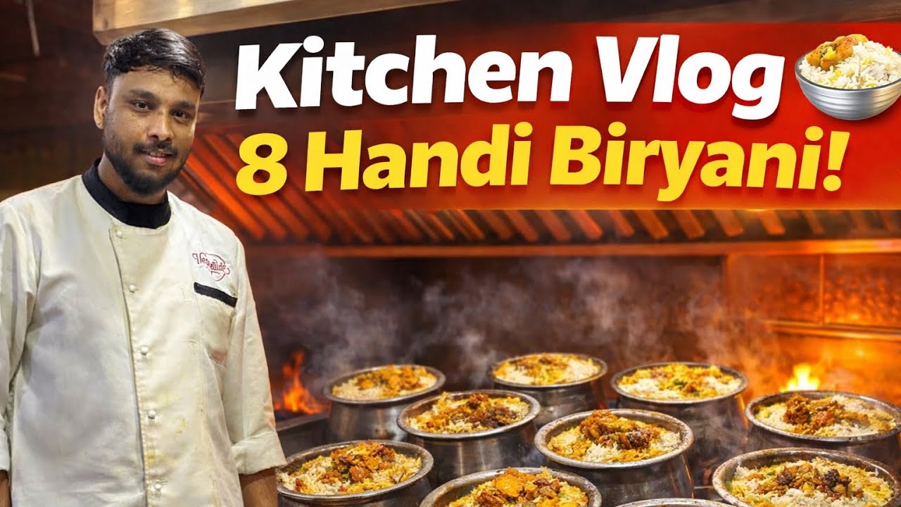 Kitchen Vlog | Aaj Kitchen Mein Bani 8 Handi Biryani 😋🔥