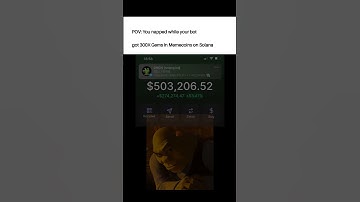 POV: You napped while your bot got 300X Gems in Memecoins on Solana