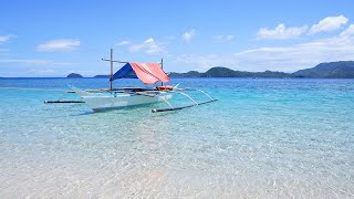 The Calm Blue Waters of Caramoan in The Philippines