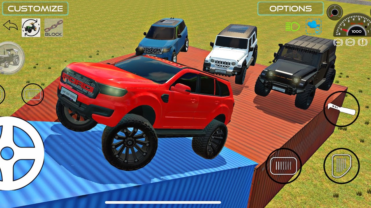 😱Drive Dumper and Unloading Stone From Dumper Truck in Game🔥 #scorpio #4x4#thar #fortuner #gameplay 
