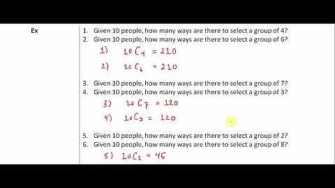 Symmetry of Combinations