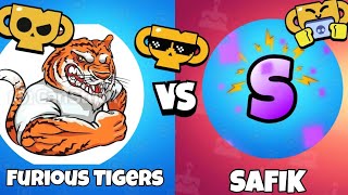 ДУЭЛЬ FURIOUS TIGERS против SAFIK! БРАВЛ СТАРС 🌟 #2