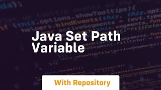 java set path variable