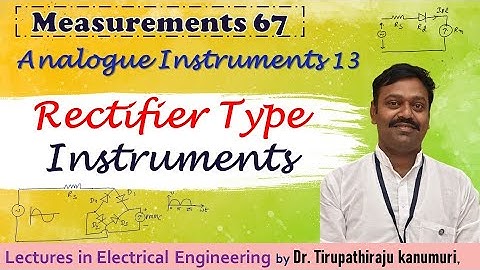 ME67 Rectifier Type Instruments